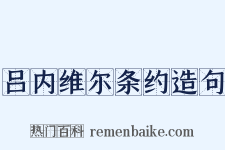 吕内维尔条约造句是什么意思的图片